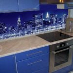Фартук из стекла под заказ и из стеклянного панно от компании 